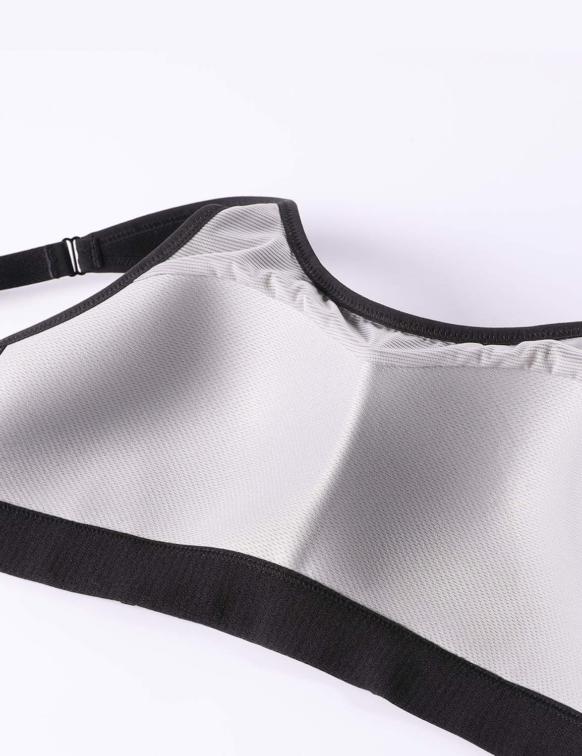 Bounce Control plus Size Sports Bras for Women High Support Double Back Hooks Full Coverage Padded Wireless Bra
