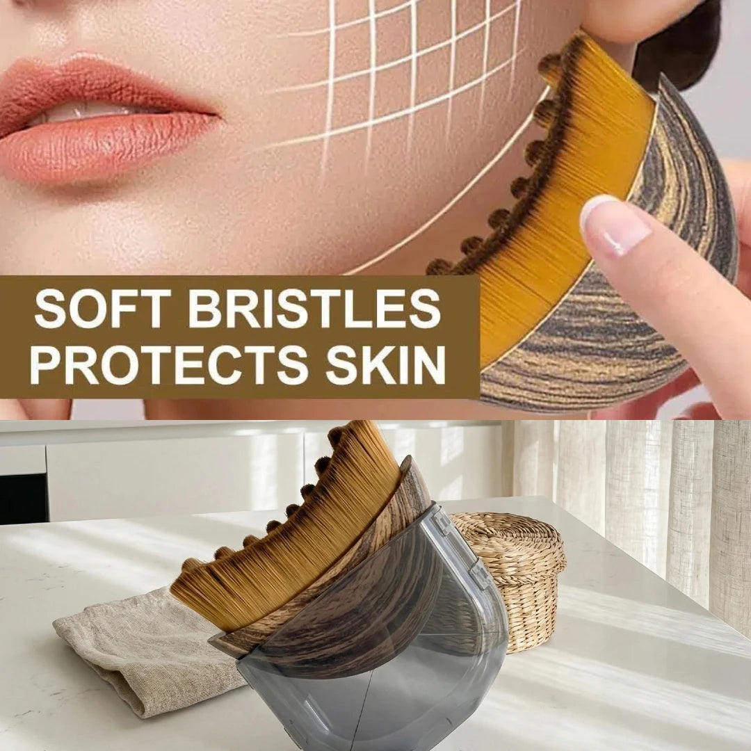 1PCS/2PCS New Lymphatic Contour Face Brush for Lymphatic Drainage,Ergonomic Lymphatic Massager, Portable Face Lifting Tool