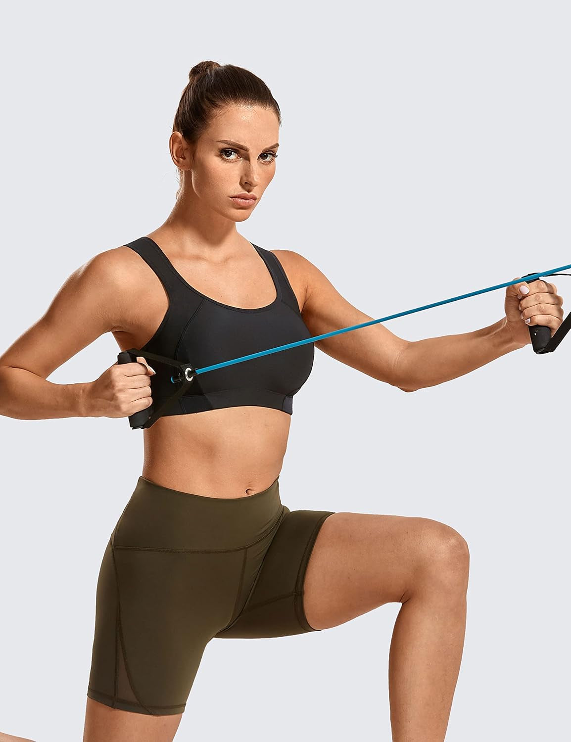 Bounce Control plus Size Sports Bras for Women High Support Double Back Hooks Full Coverage Padded Wireless Bra